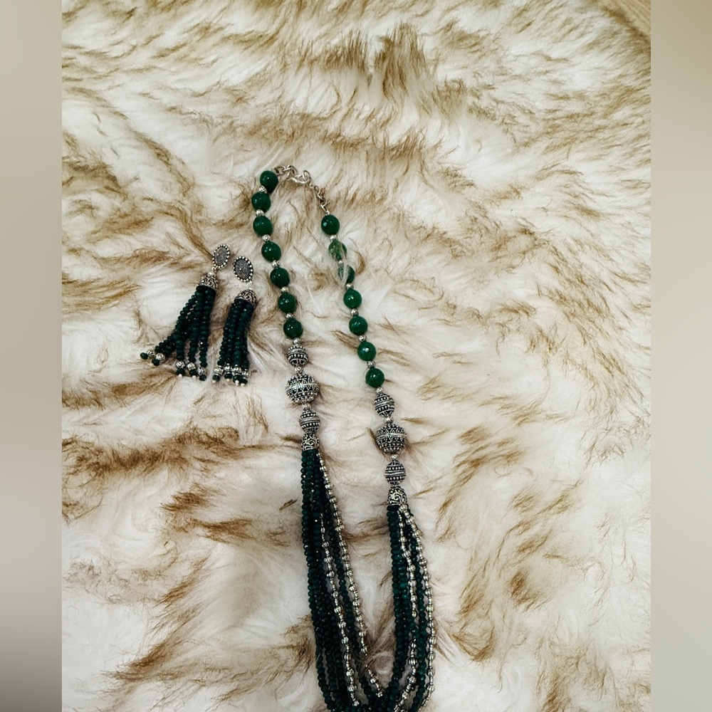 Indo - western Beaded Necklace( Mala )